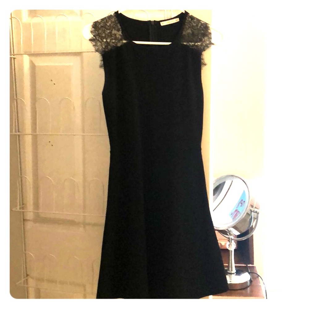 Black lace dress